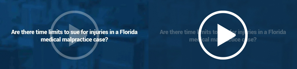 ¿Existen límites de tiempo para demandar por lesiones en un caso de negligencia médica en Florida?