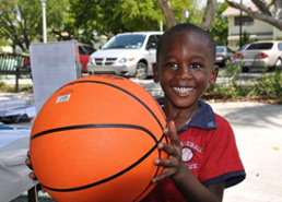 Child with Basketball