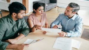 Couple Having Meeting with Their Attorney