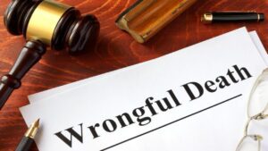 Document with Wrongful Death Written